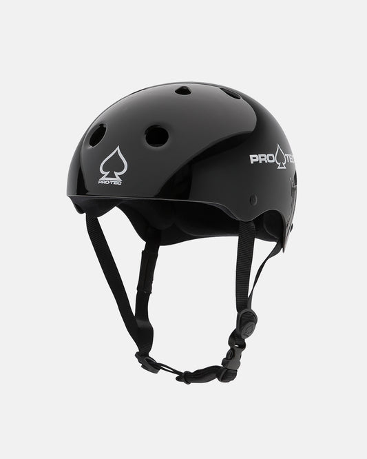 Protec Classic Skate Helmet - Gloss Black - Impala Rollerskates