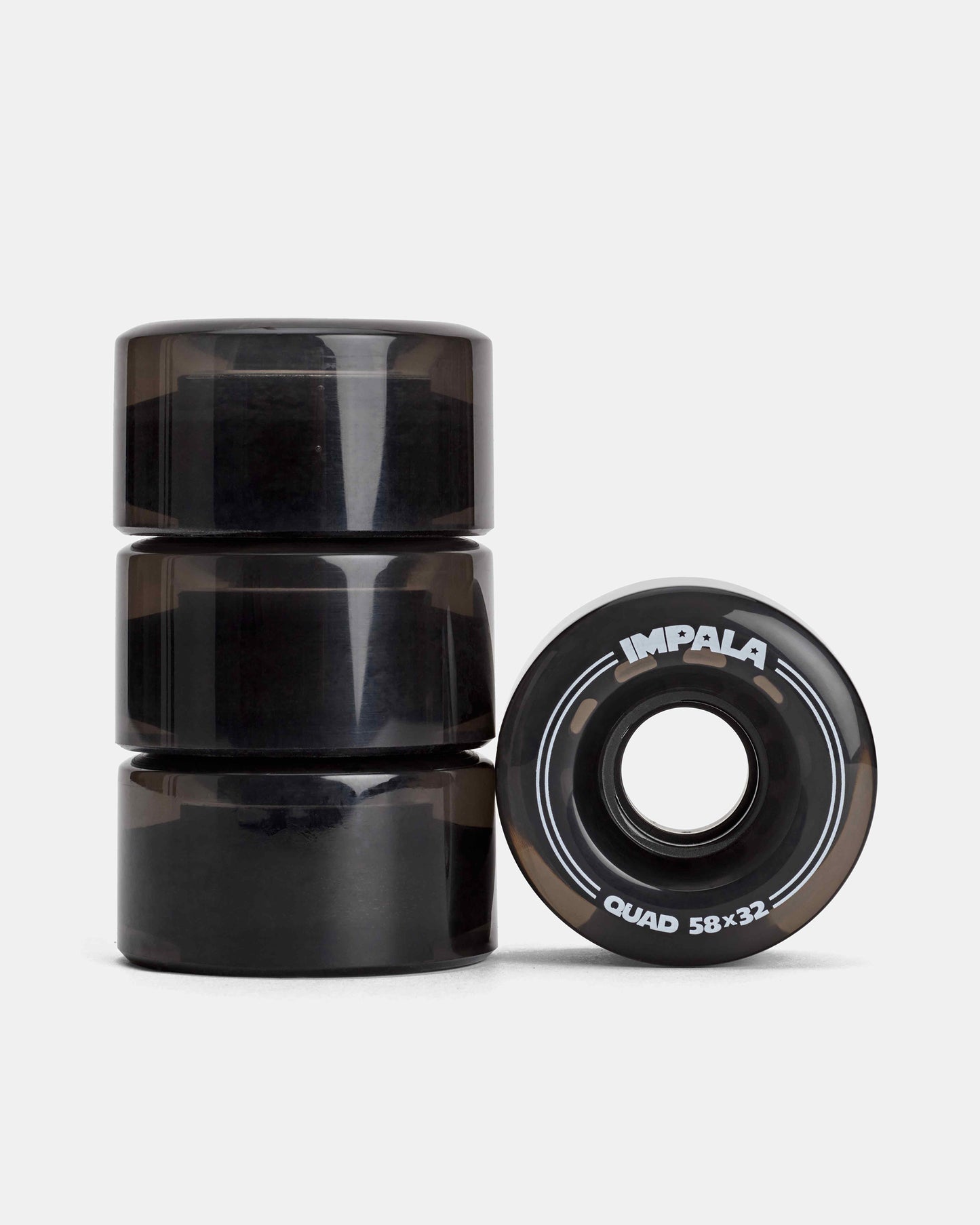 4 Pack Wheels - Black - Impala Rollerskates