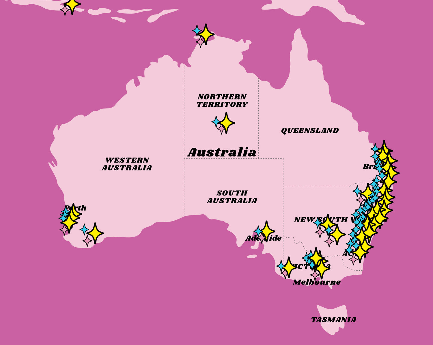 Impala Roller Skate Australia Store Locator Map