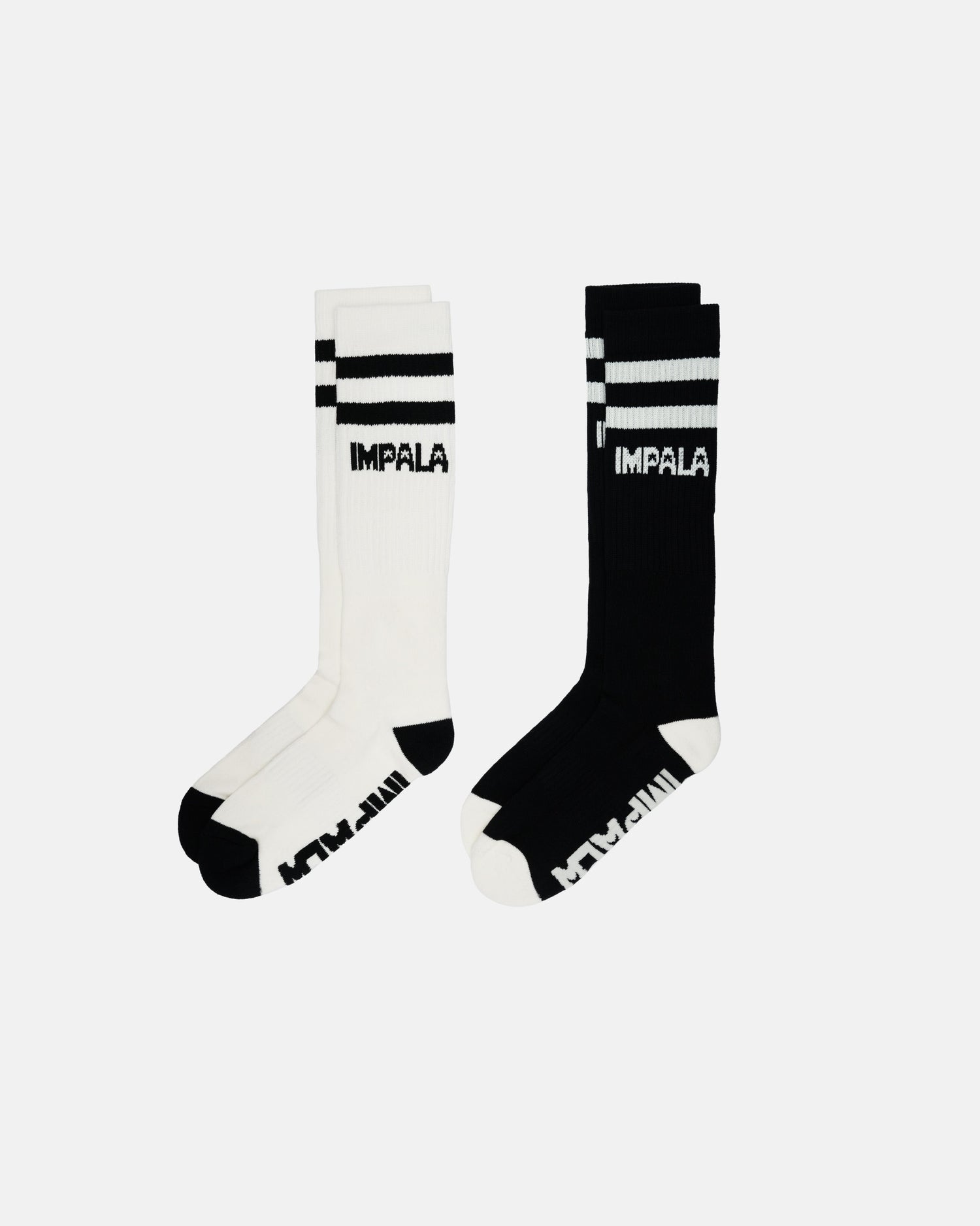 Impala High Stripe Sock 2 Pack - Coffee Creme