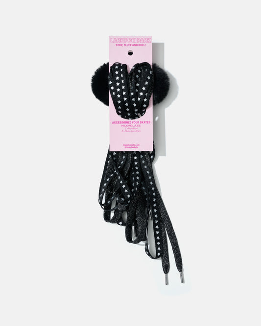 Impala Pom Pom Lace Pack - Black