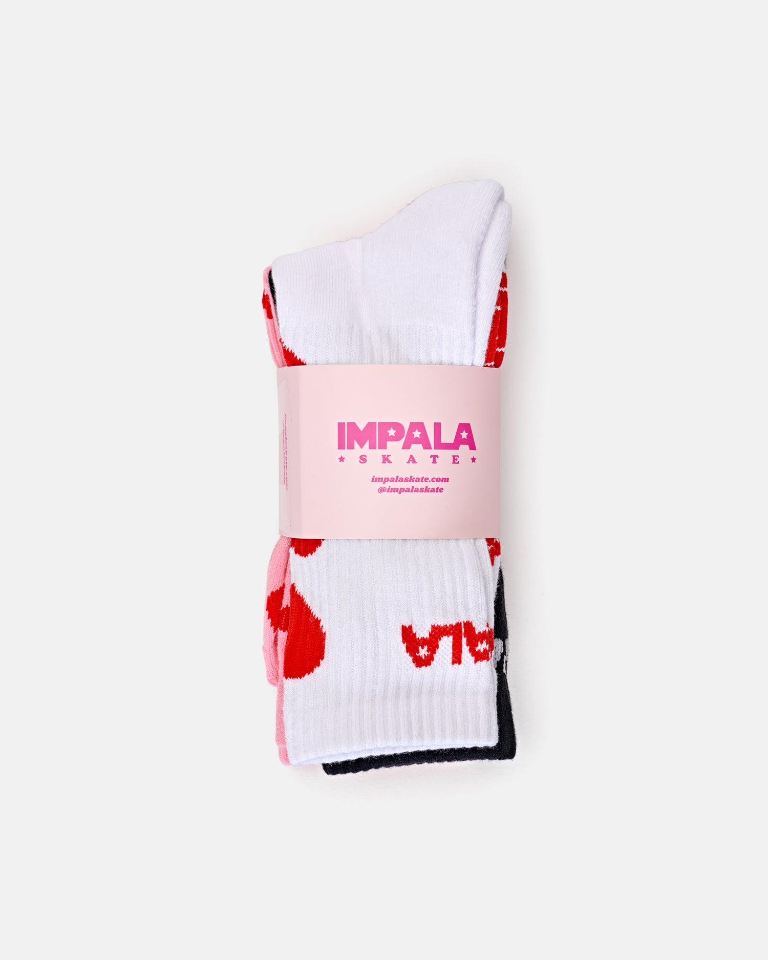 Impala Falling Hearts Skate Sock 3-Pack - Impala Skate
